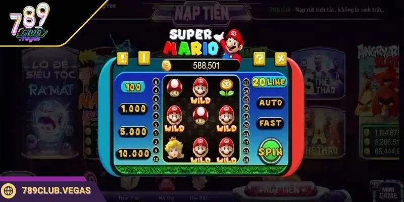 Super Mario tại 789CLUB mang đến trải nghiệm mới lạ